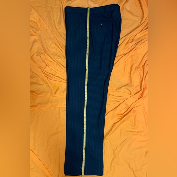 Bill Blass Dress Pants - black pinstripe 34 - Picture 4 of 10